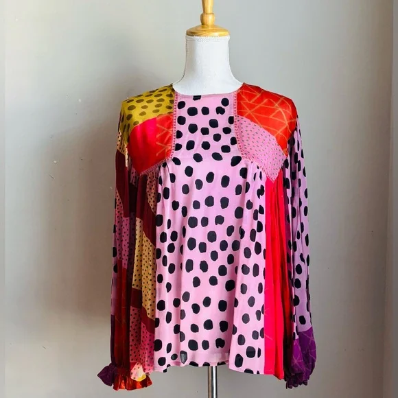 Anthropologie Bl-nk Miranda Peasant Blouse - Picture 2 of 7